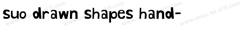 suo drawn shapes hand字体转换